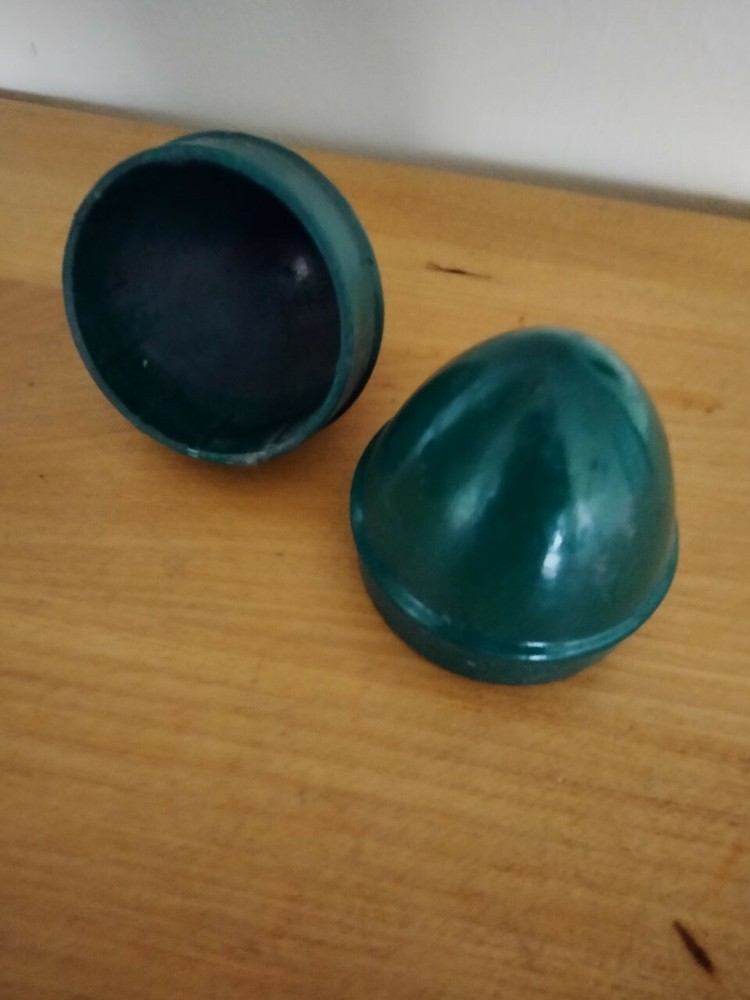 2" green chain link fence Post caps