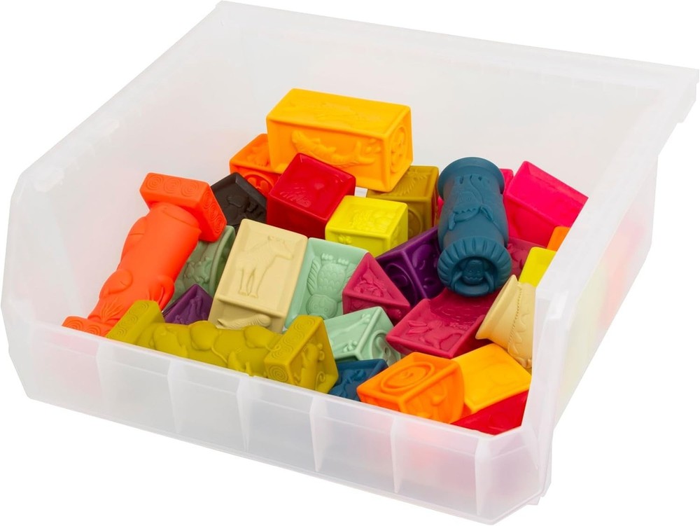 ReadySpace Extra Large Plastic Storage Bins, Stackable Organizer Containers f...