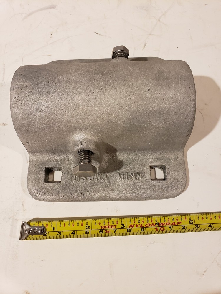 DOCK PIPE BRACKET FORGED ALUMINUM W/STAINLESS FASTENER