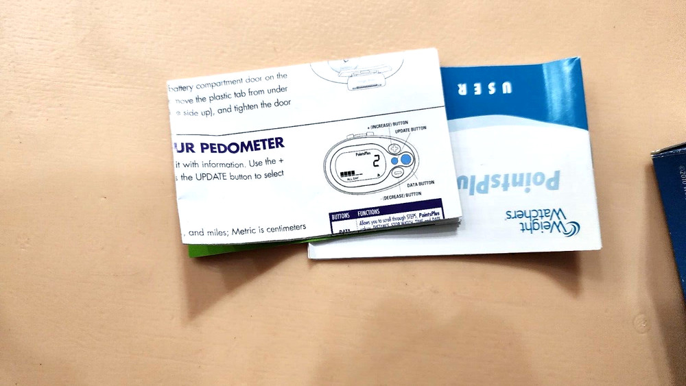 Weight Watchers Points Plus Pedometer, Walking Pedometer Open Box 30023