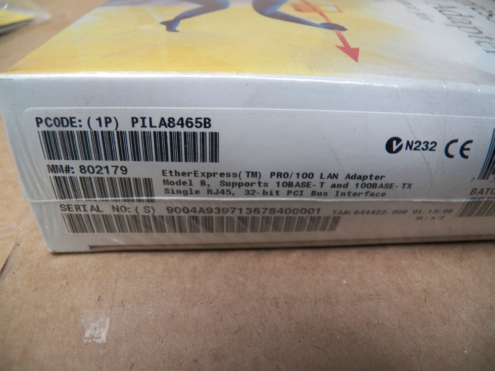 NEW INTEL ETHER EXPRESS ADAPTER NETWORK CARD PRO/100 LAN MODEL B