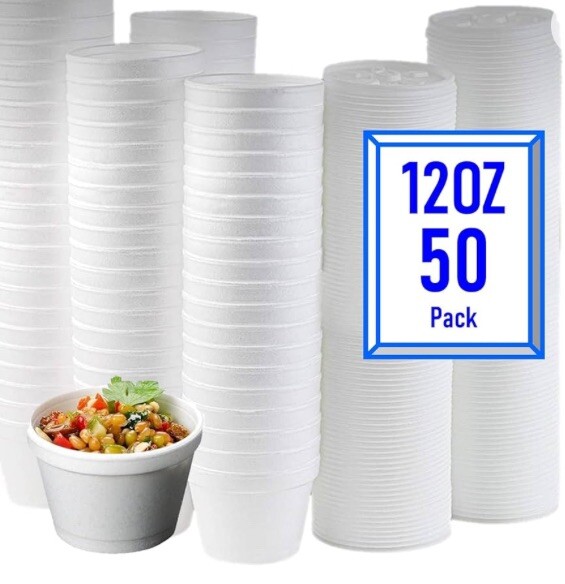 12oz Foam Bowls