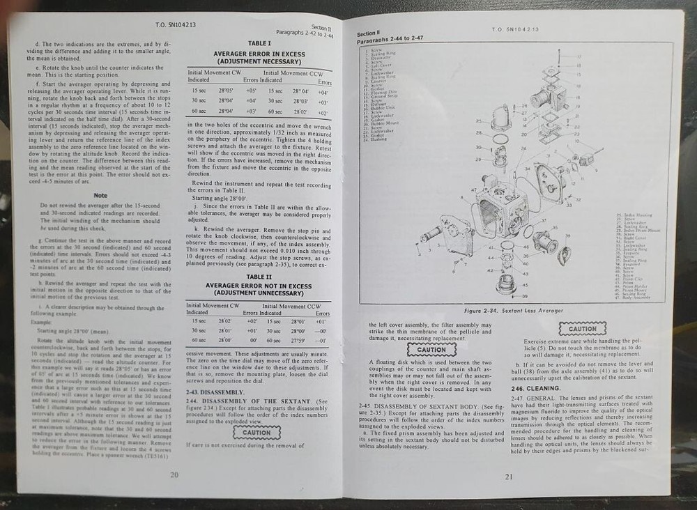 Kollsman Hand held sextant MA-2 Overhaul 33