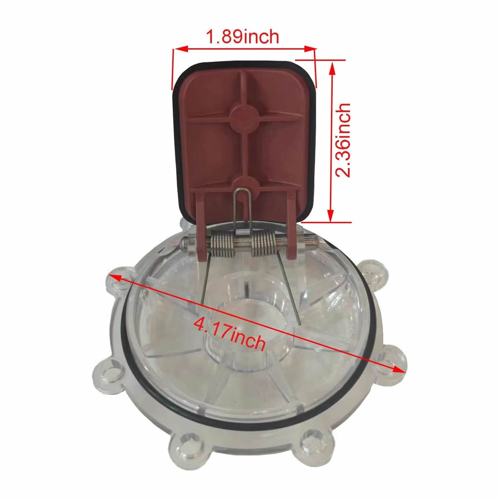 7056 Replacement Check Valve Cover Spring with Flapper Assembly Kit (2 Packs)