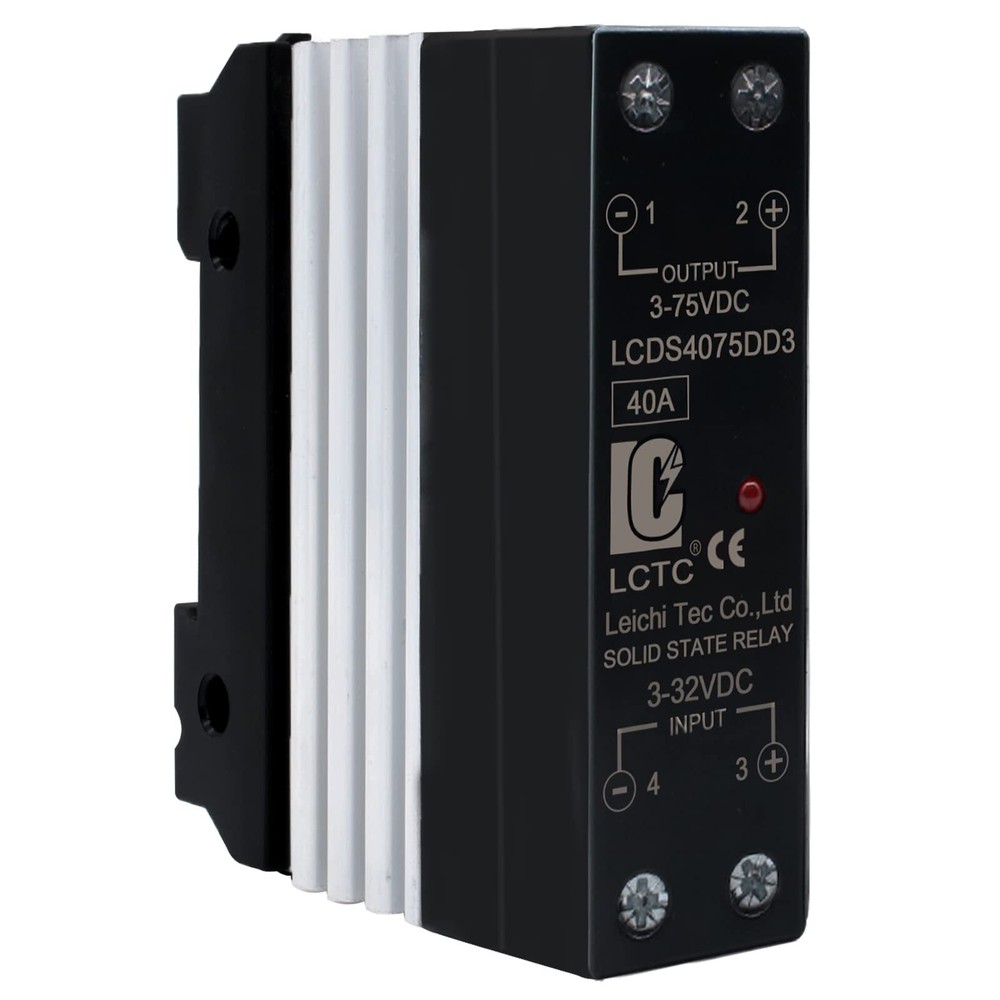 SSR 40 DD Solid State Relay DC to DC 3-32V Input 3-75V Output 40A Radiator