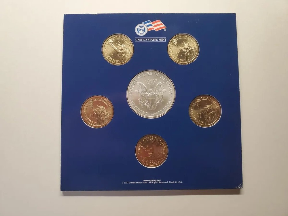 2007 US MINT ANNUAL UNCIRCULATED DOLLAR COIN SET