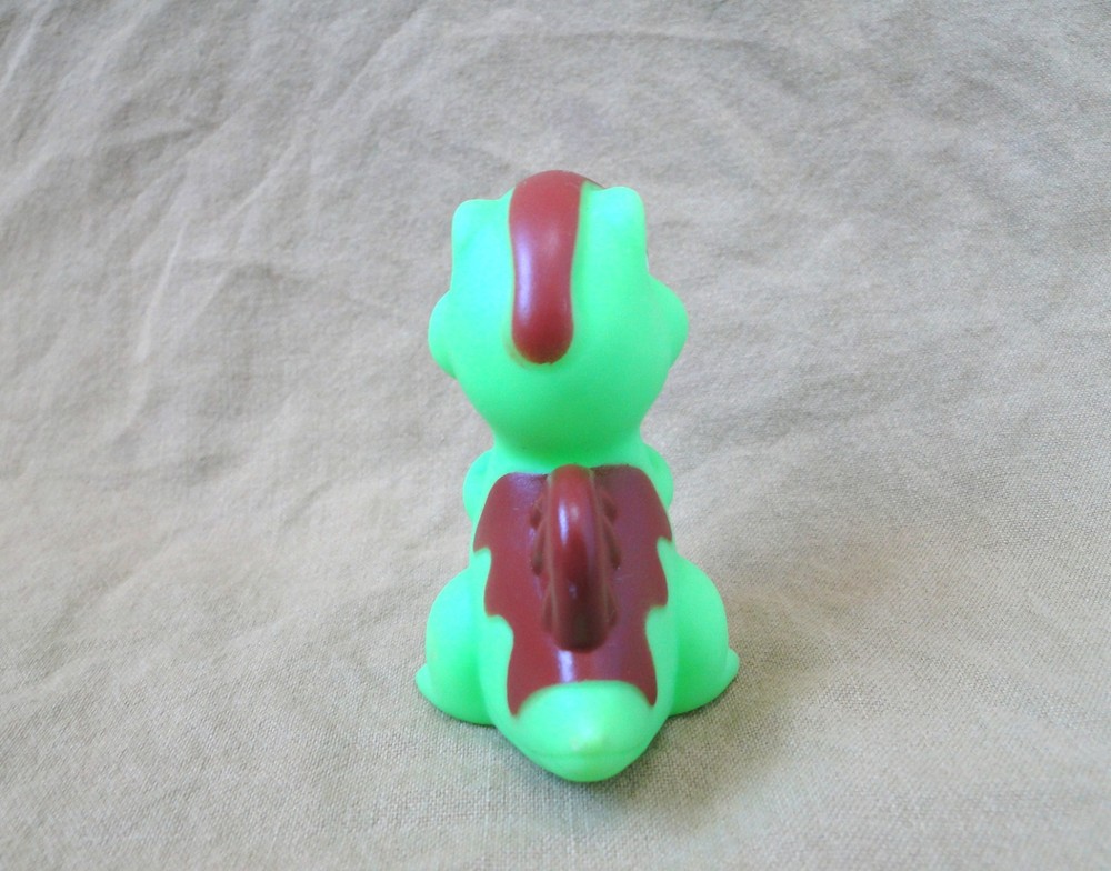 Green Rubber Dinosaur Squeak Figure