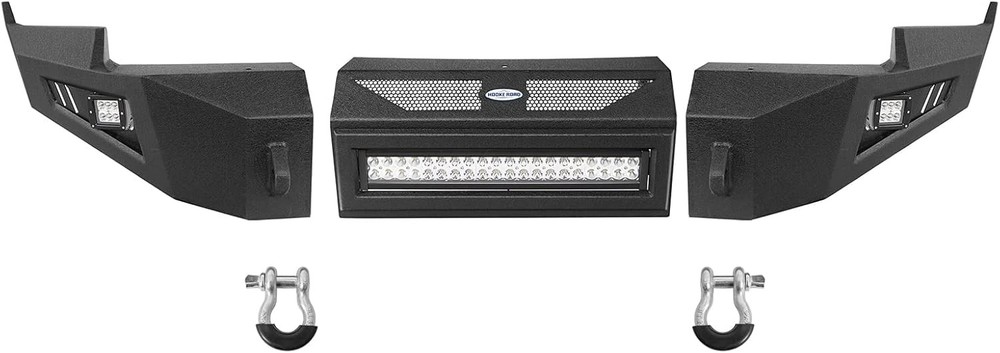 Front Bumper for Ram 1500 2009-2012 Solid Steel with D-rings LED Light