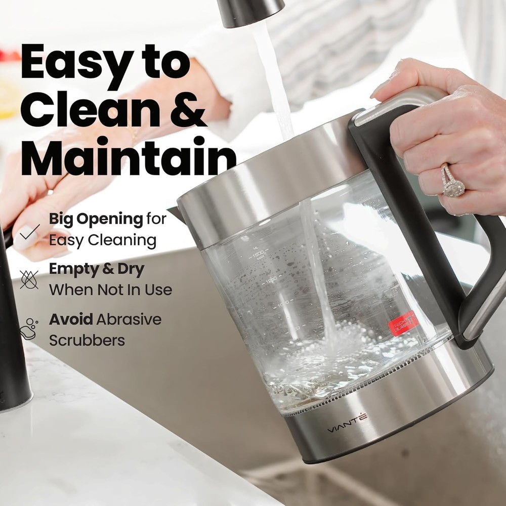 Electric Kettle With Infuser 1.5L Tea Maker Temperature Control Automatic Shu...