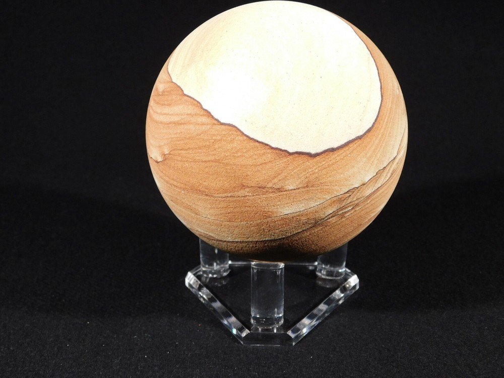 Heavy Duty THREE Post SPHERE Display Stand LARGE Size Clear Acrylic