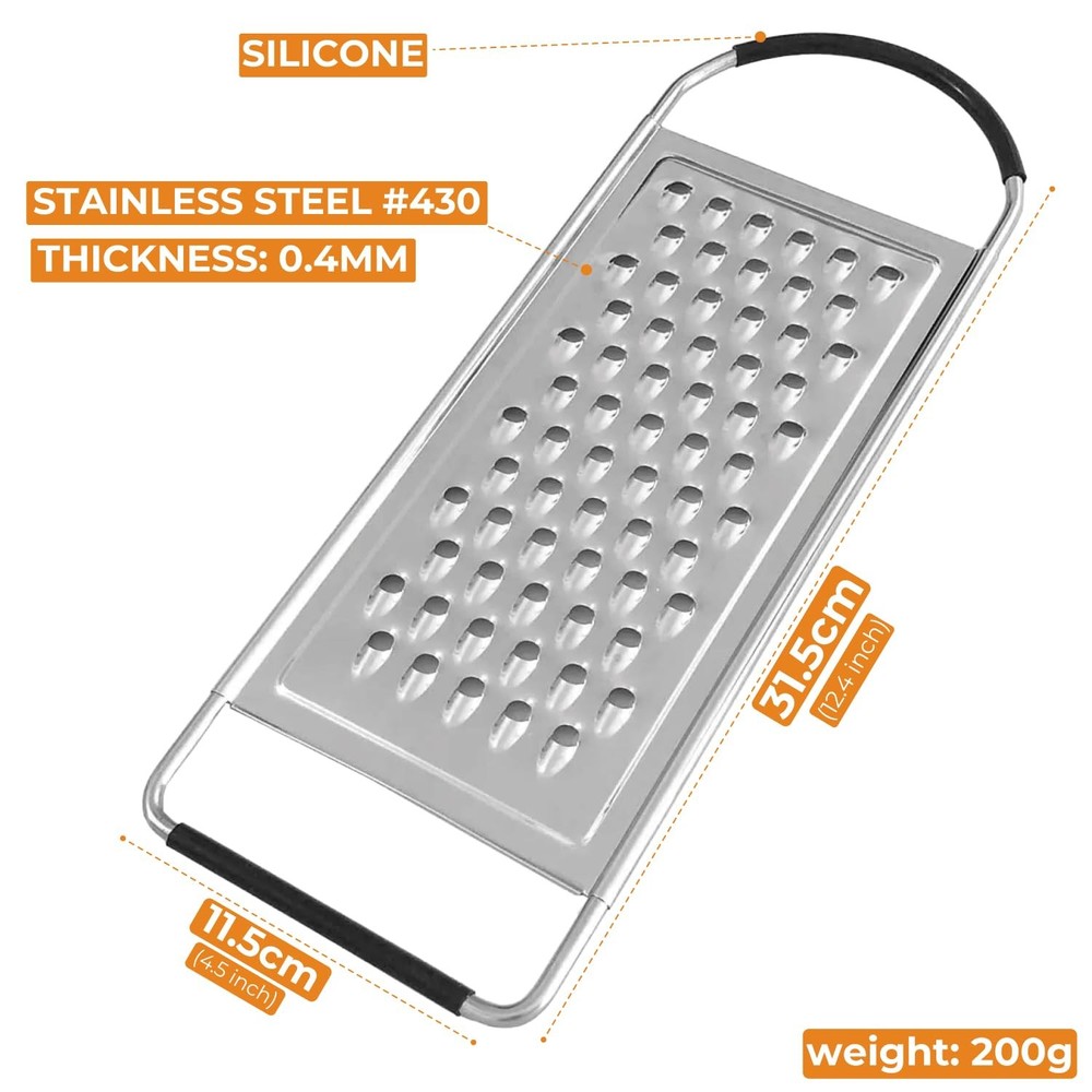 SALT Stainless Steel Coarse Grater Silver