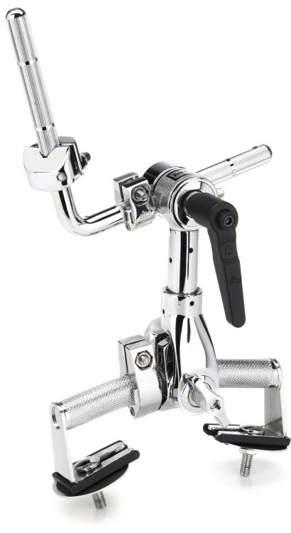 DW Vintage-style Single-tom Rail Mount Assembly - Chrome