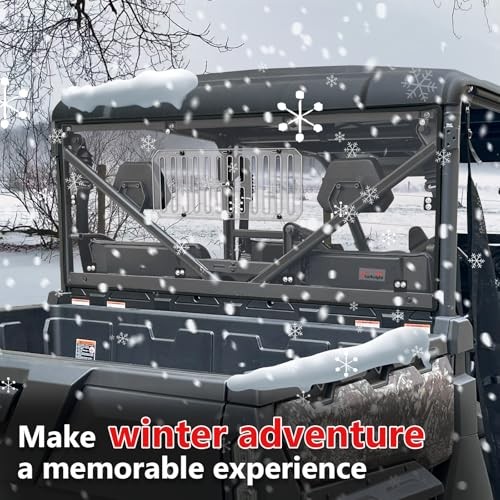 UFORCE Vented Rear Windshield, UFORCE 1000 Back Window Compatible with Clear
