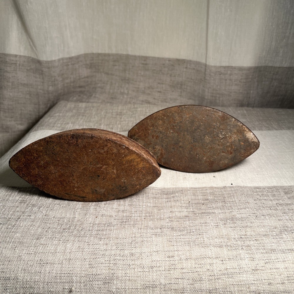 2 Antique Sad Irons Asbestos