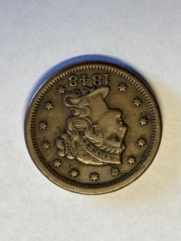 1848 Braided Hair Large Cent (c)