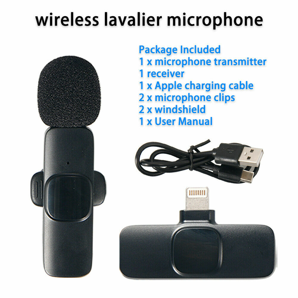 Clip-On Wireless Mic - Ideal for Live Streams/Teaching, Stable Connection