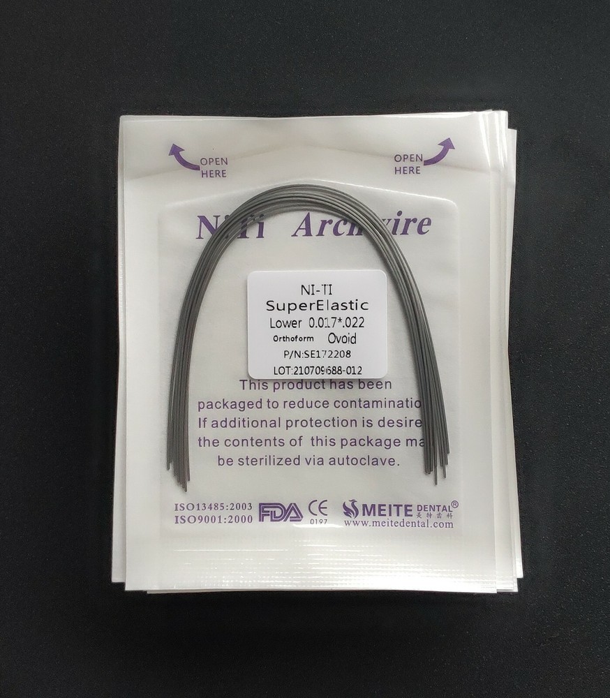 20 Packs Dental Orthodontic Super Elastic NITI Arch Wires Rectangular Ovoid Form