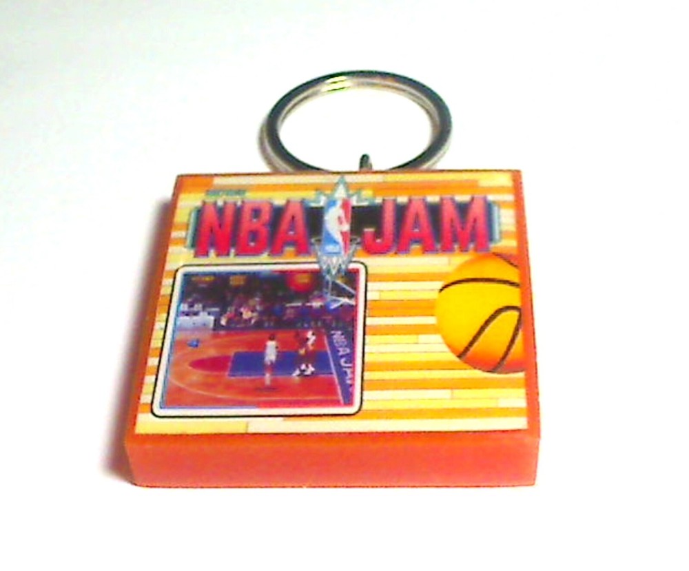 NBA Jam Arcade Coin Door accessory Keychain