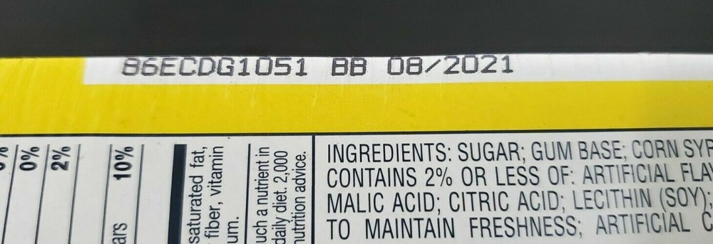 1x Box Bubble Yum Jolly Rancher Blue Raspberry Chewing Gum Bulk