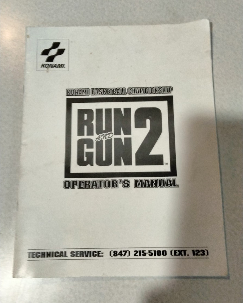 RUN & GUN 2 OPERATOR'S MANUAL KONAMI