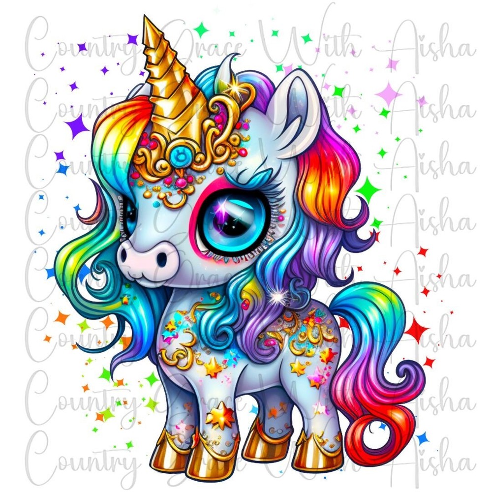 Sublimation Transfer Unicorn Ready To Press Heat Transfer