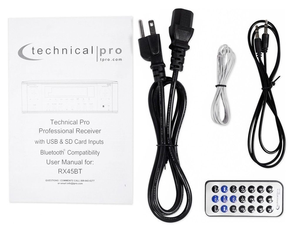 Technical Pro RX45BT 5.2-Channel Home Theater Receiver with Bluetooth