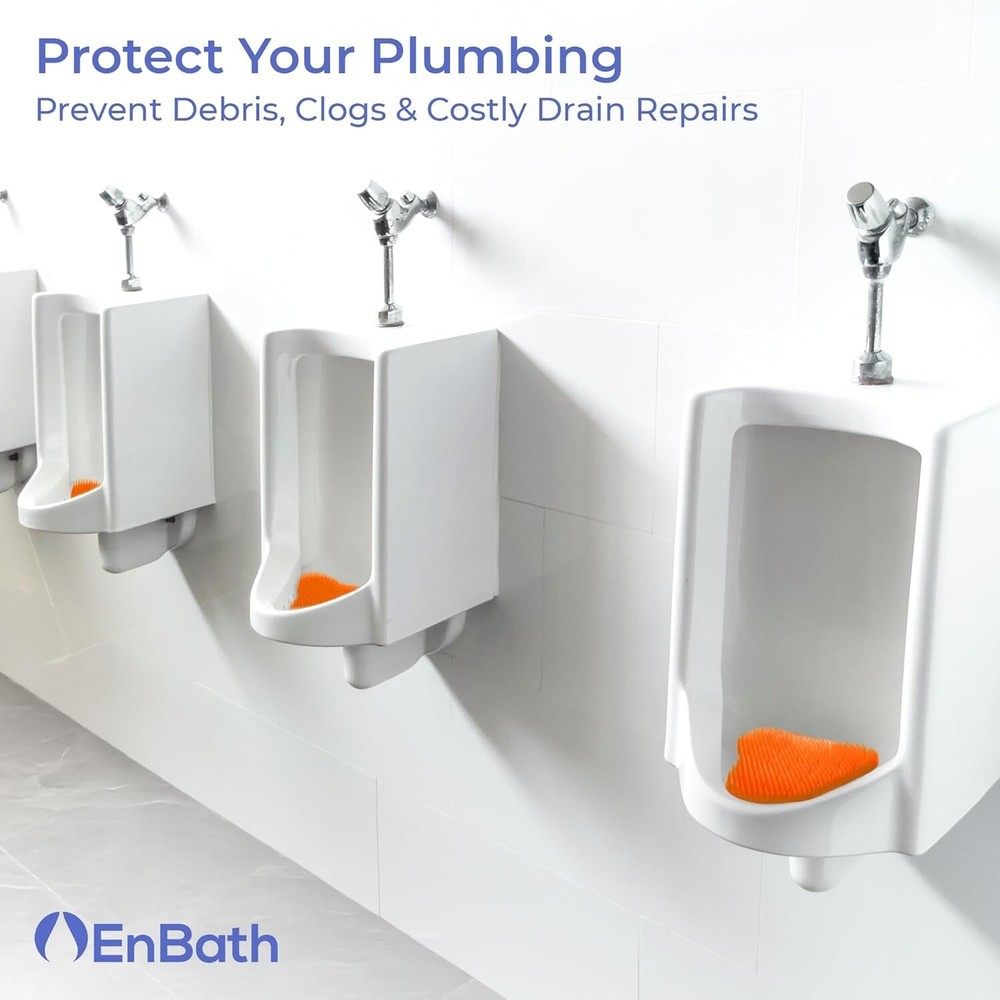 12 Pack Urinal Screen Deodorizer Scented with Splash Guard Bristles