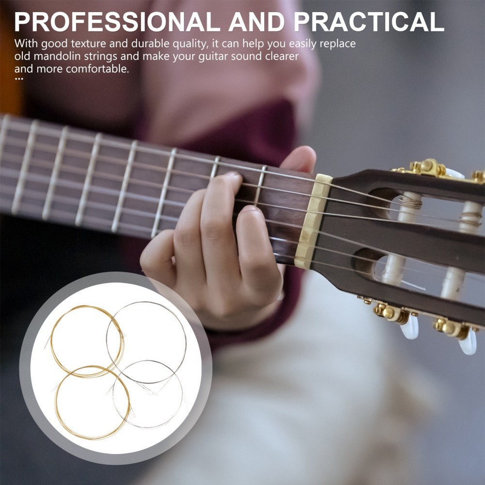 4pcs Banjo Mandolin Strings Acoustic Guitar Strings Electric