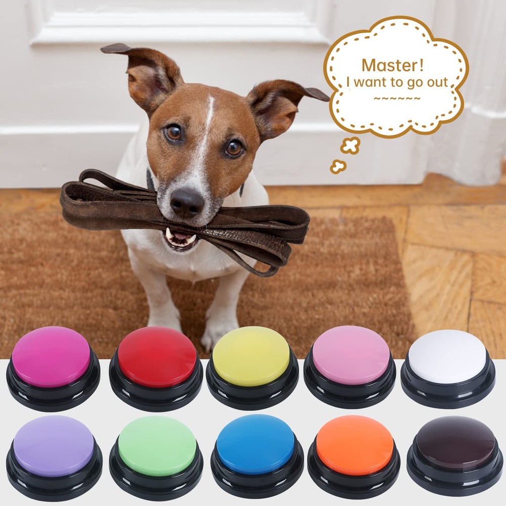 Voice Recording Button, 30 Second Record Button for Dog Pet Interactivity, Gi...