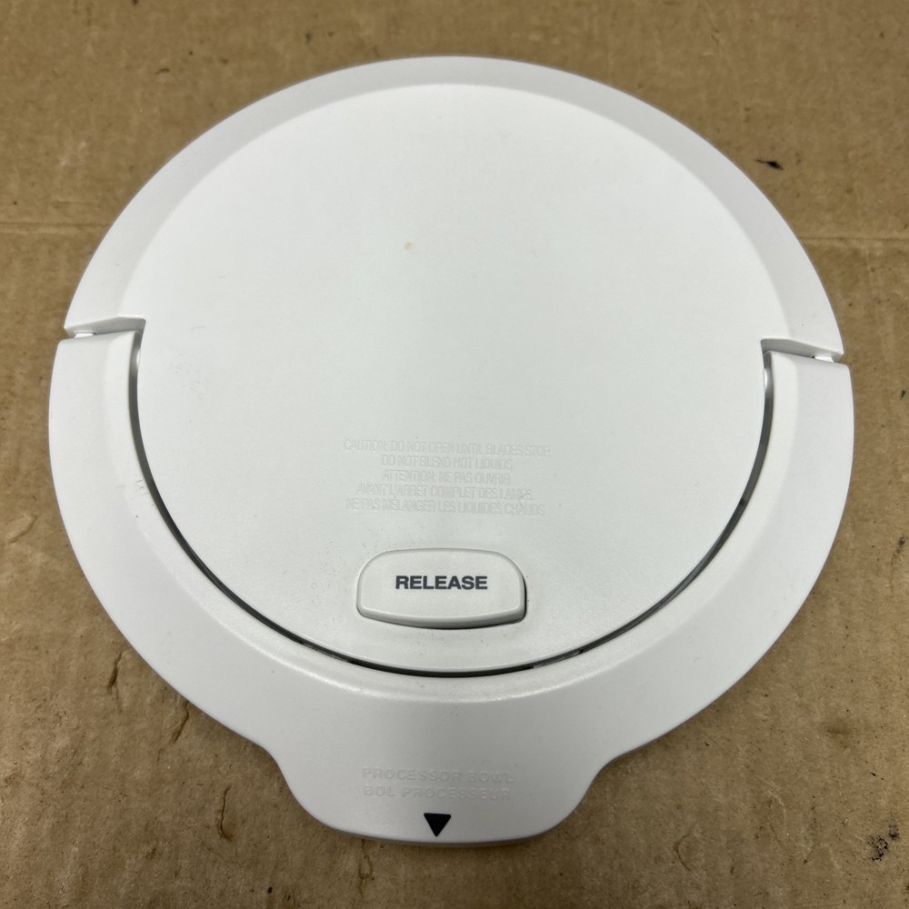 Ninja Food Processor Bowl Lid Replacement Part – White with Lock & Release