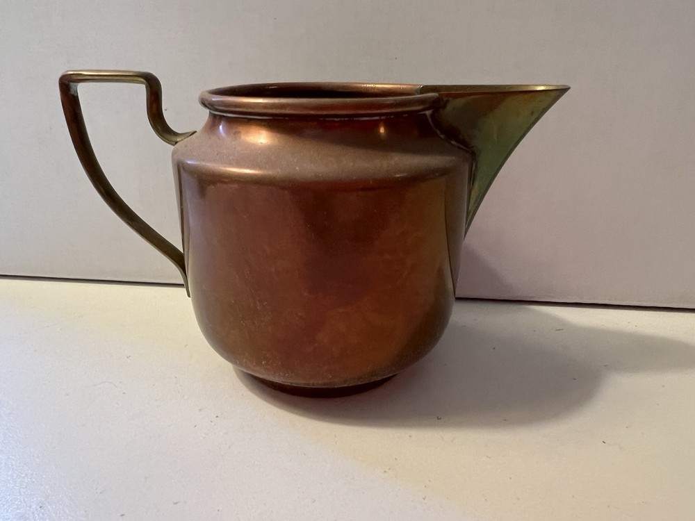 Vintage Copper Plated Sugar And Creamer Set - Unknown Origin