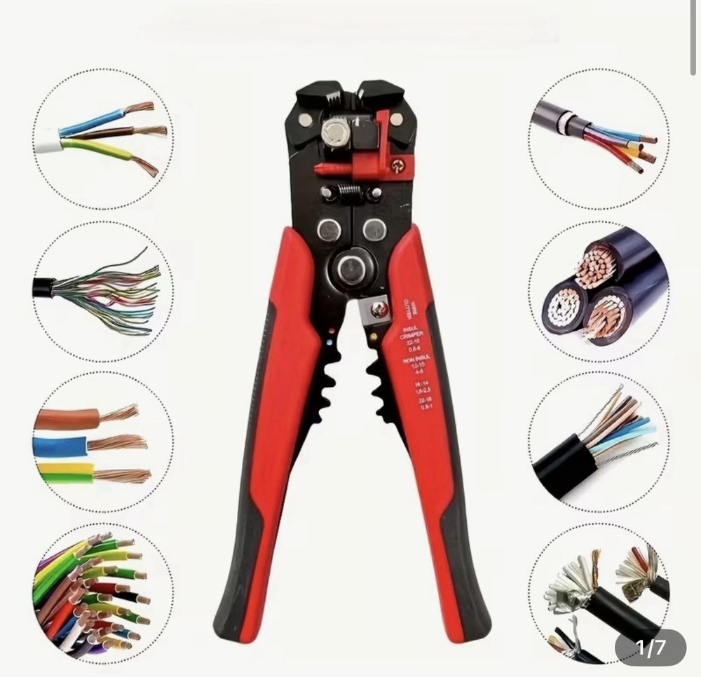 Self-Adjusting - All N One - Insulation Wire Stripper - Crimper & Wire Cutters.