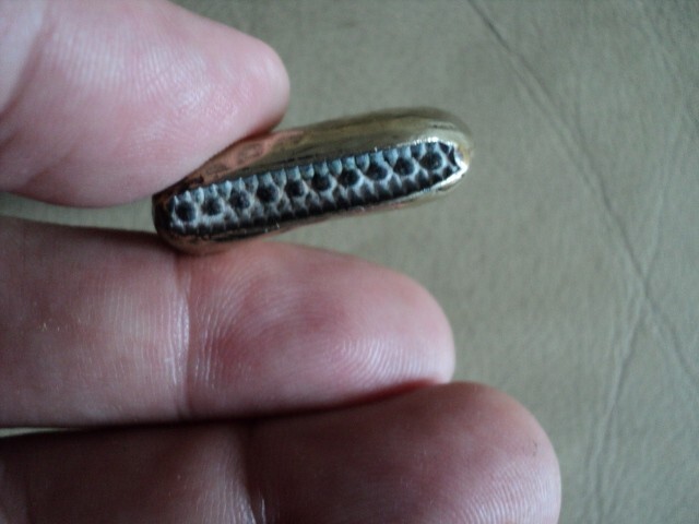 ANTIQUE VICTORIAN HAMMERED SILVER PLATED VESTA CASE