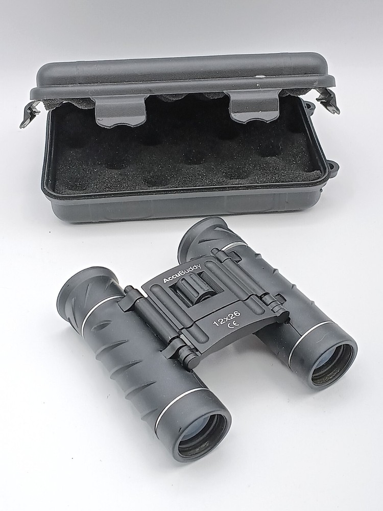 AccuBuddy Mini Binoculars 12 x 26 Plastic Protective Case