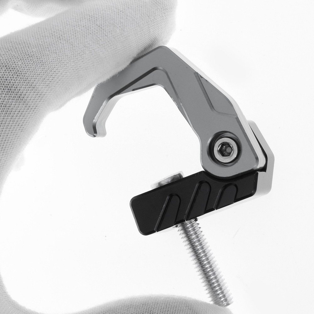 Black Titanium Dyed Imprint Square Motorcycle Hook Length 42mm