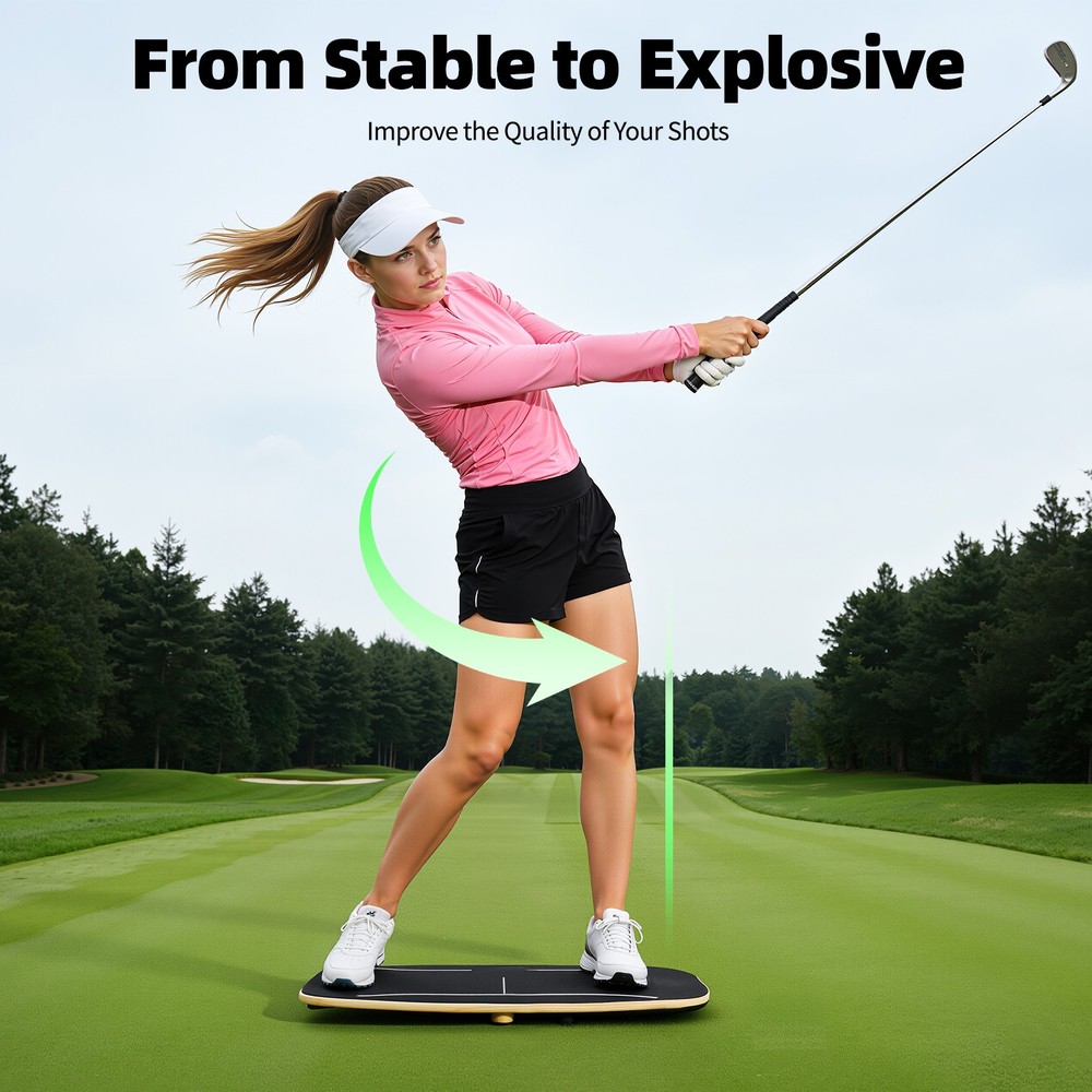 Golf Pressure Plate- Weight Shift Balance Board Golf Swing Trainer Training Aid