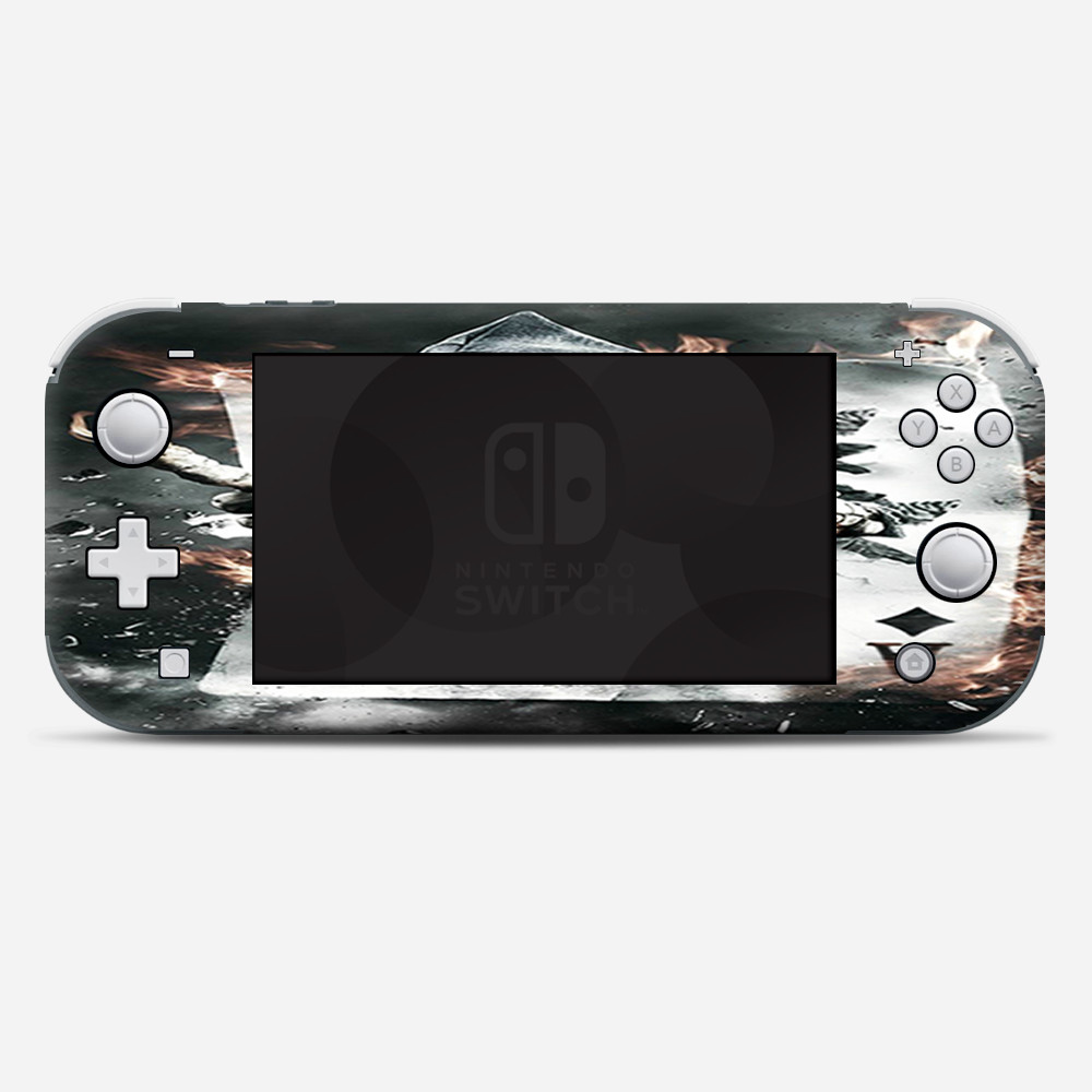 Skins Decals wrap for Nintendo Switch Lite - Ace Diamonds Grim Reeper Skull