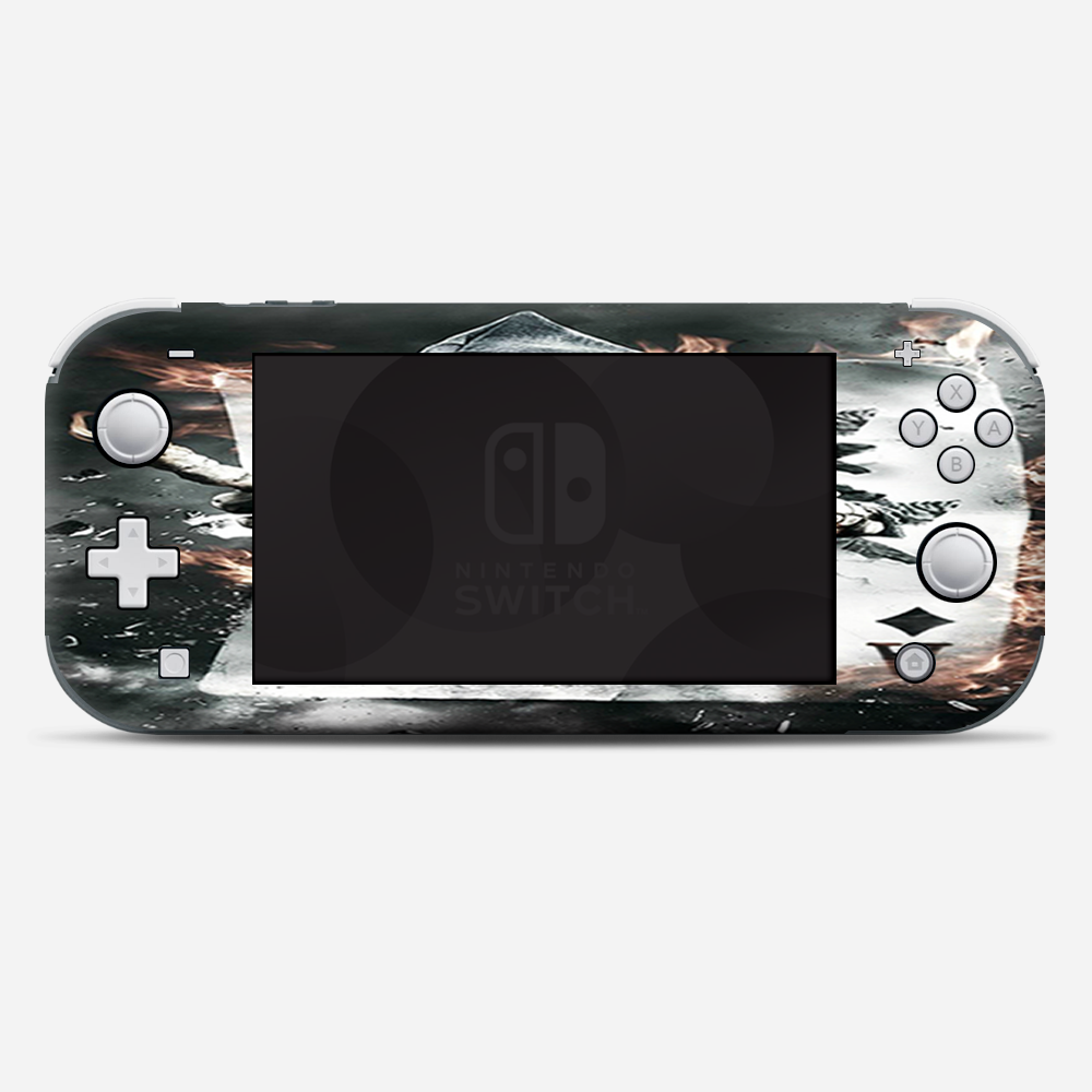Skins Decals wrap for Nintendo Switch Lite - Ace Diamonds Grim Reeper Skull