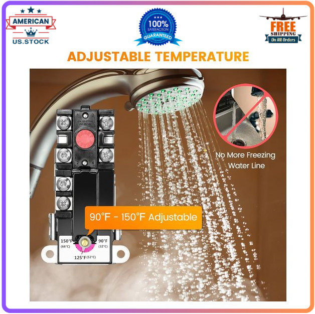 RV Electric Water Hybrid Heater Kits, Converts RV LP Gas Water Heater to 120V El