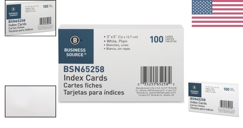 Plain Index Cards 3