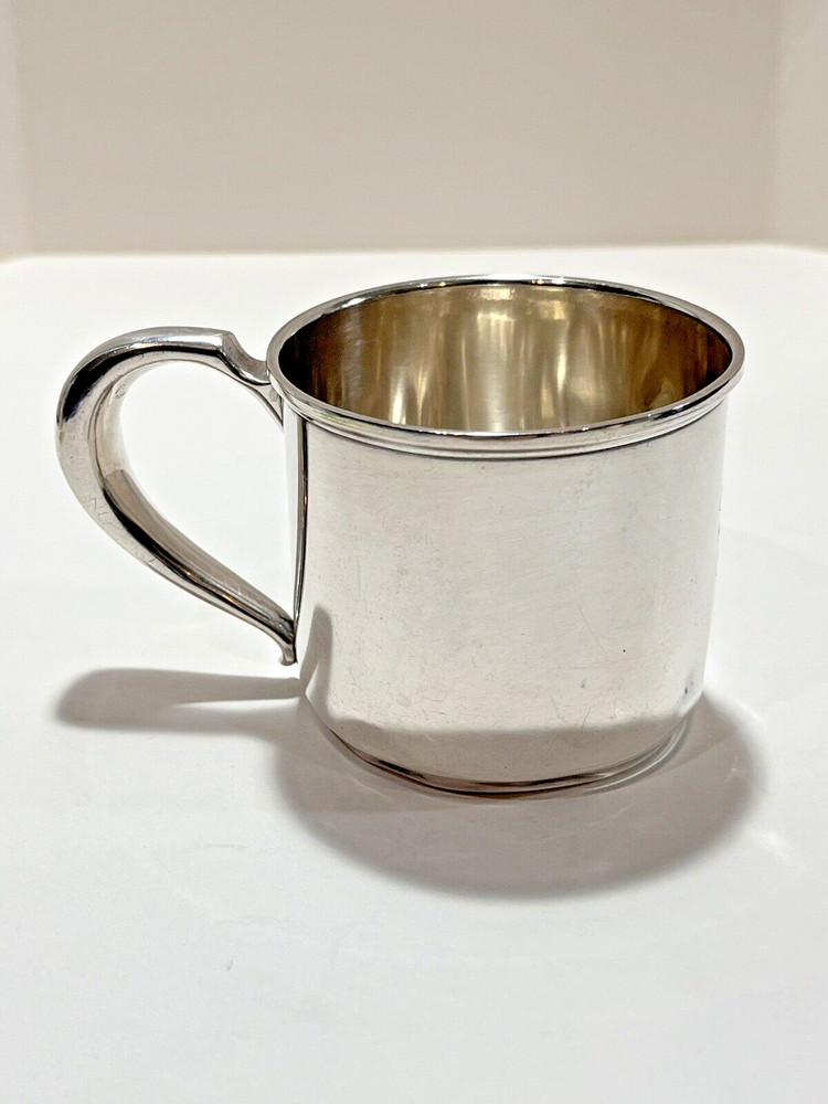 LUNT Sterling Silver Baba Cup Treasure PAT. 73Gr. Monogrammed.
