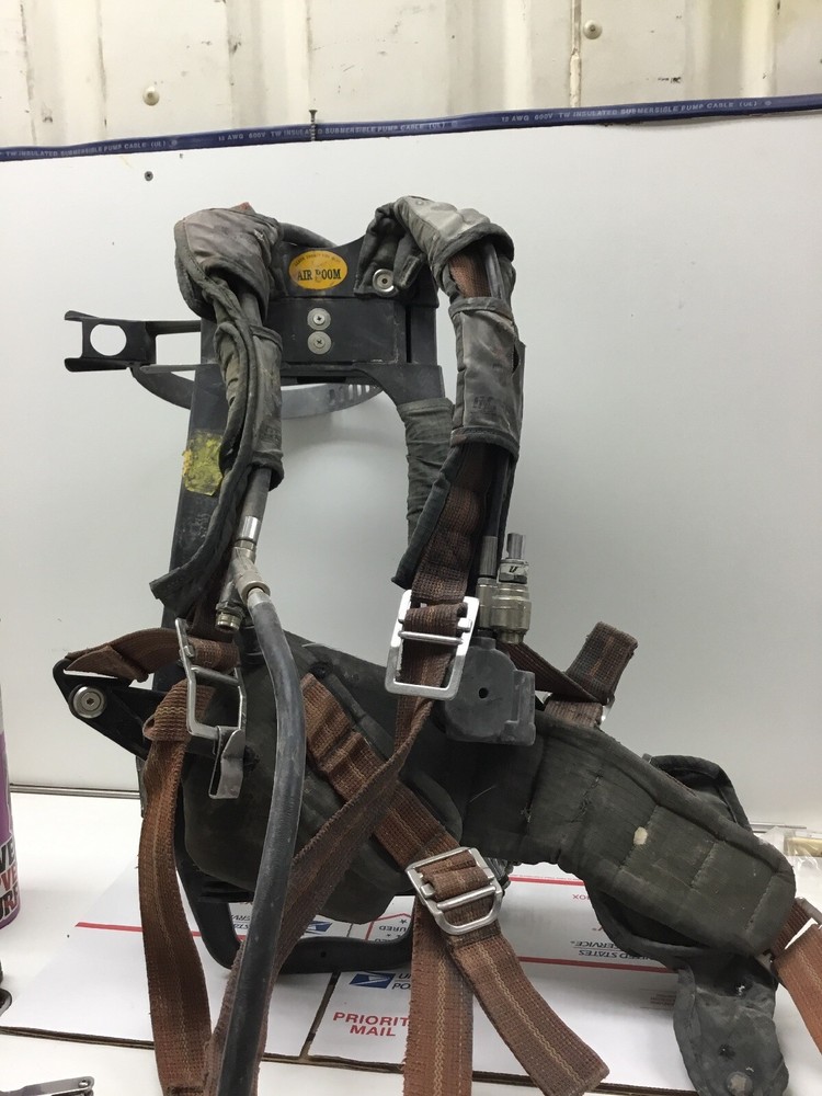 Interspersed SCBA Harness, Regulator And Frame. No Tank.
