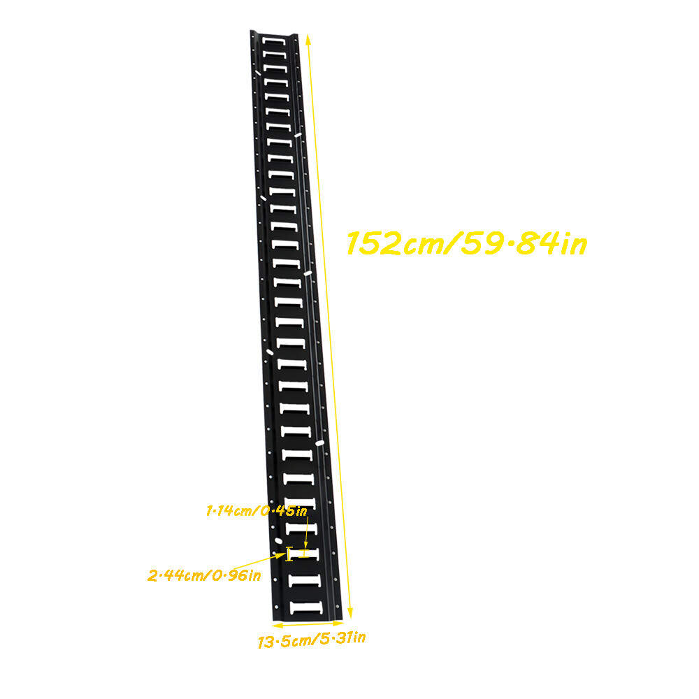8 Pack 5' E Track Tie Down Rails System Power Coated E-Tracks for Cargo Trailers