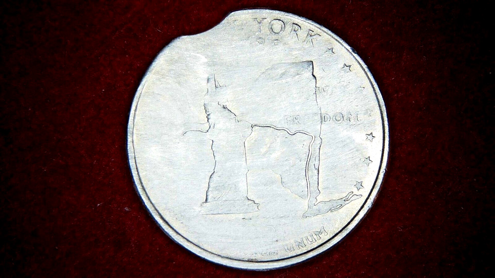 2001 NY QUARTER ERROR STRIKED-OBV-RVS-75