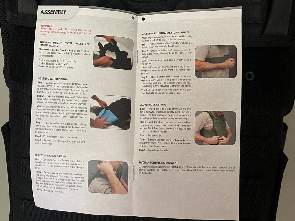 SECOND CHANCE Standard Armor Carrier Side Open Small 2015-1715 Black Molle