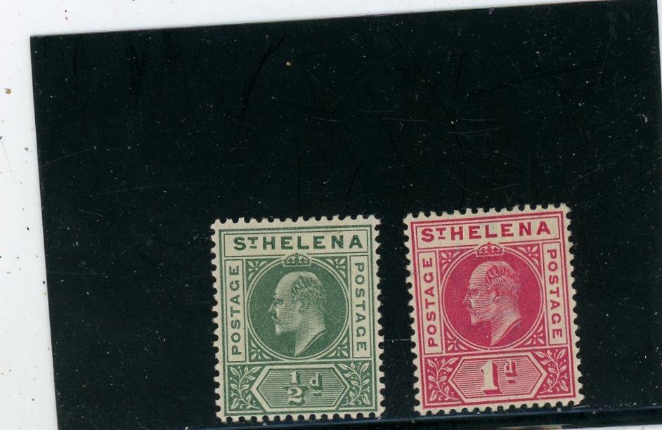 Saint Helena 1902 Scott# 48-9 Mint Hinged