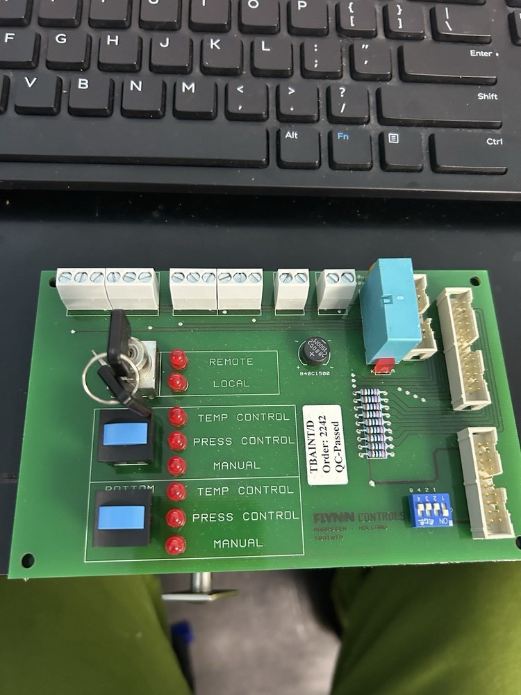 Flynn controls control panel lock out reset burner oven keyed