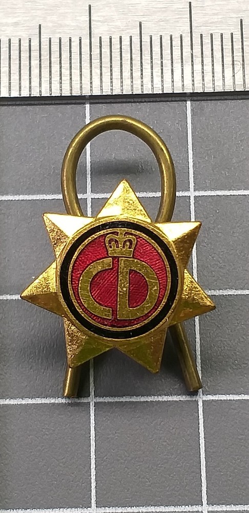 Civil Defence CD - Lapel / button hole Pin