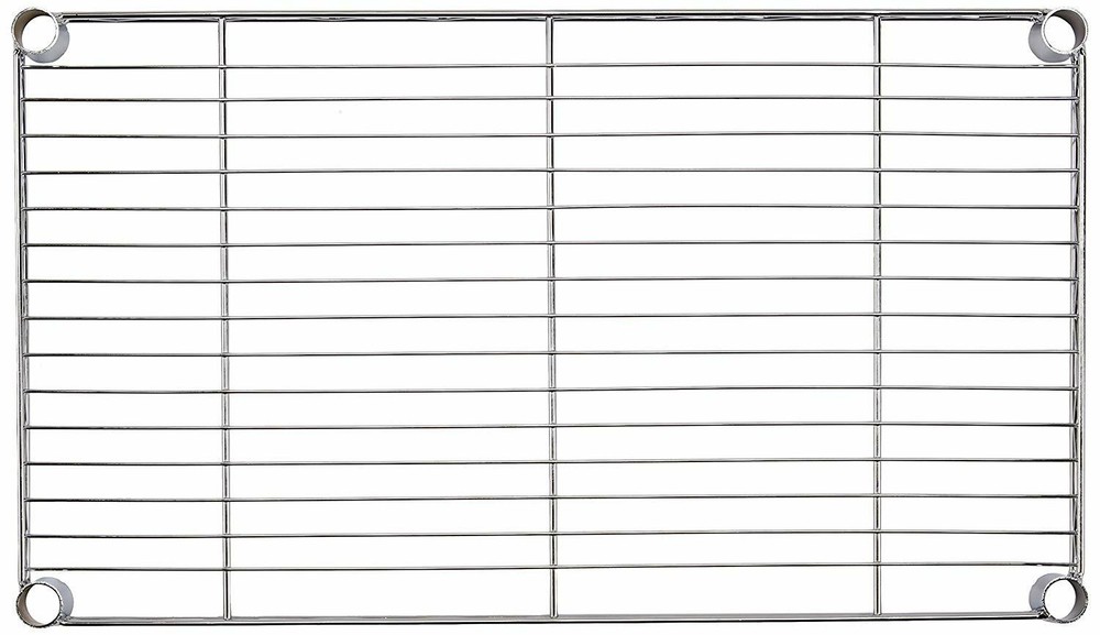 3-Shelf Shelving Storage Unit, Metal Organizer Wire Rack, Chrome Silver