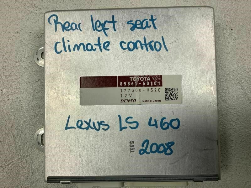LEXUS LS460 2007 REAR LEFT SEAT CLIMATE CONTROL MODULE FACTORY